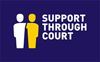 Support through the court logo